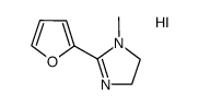 2-(2-furyl)-1-methyl-4,5-dihydro-1H-imidazole hydroiodide结构式