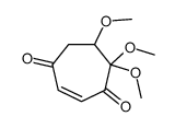 5,5,6-trimethoxycyclohept-2-ene-1,4-dione结构式