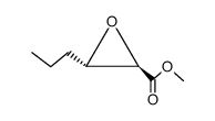 Oxiranecarboxylic acid, 3-propyl-, methyl ester, (2R,3S)- (9CI) Structure