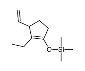 (3-ethenyl-2-ethylcyclopenten-1-yl)oxy-trimethylsilane Structure