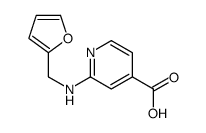 2-(furan-2-ylmethylamino)pyridine-4-carboxylic acid结构式