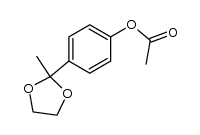 2-(4-acetoxyphenyl)-2-methyl-1,3-dioxolane结构式