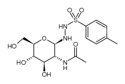 N'-(2-acetamido-2-deoxy-β-D-glucopyranosyl)-p-toluenesulfono-hydrazide结构式