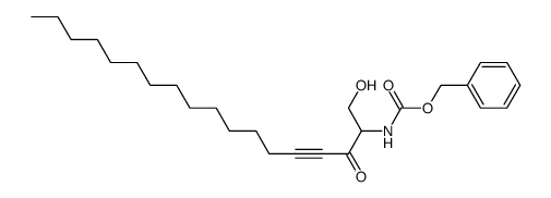 (2S)-2-<(benzyloxycarbonyl)amino>-1-hydroxy-3-oxo-4-octadecyne Structure