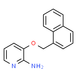 2-amino-3-(1-naphthylmethyloxy)pyridine结构式