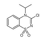 3-chloro-4-propan-2-yl-1λ6,2,4-benzothiadiazine 1,1-dioxide结构式