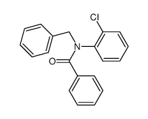 benzoic acid-(N-benzyl-2-chloro-anilide) Structure