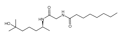 N-(((S)-6-hydroxy-6-methylheptan-2-ylcarbamoyl)methyl)octanamide Structure