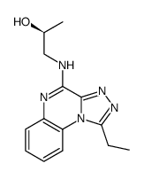 (S)-1-[(1-ethyl[1,2,4]triazolo[4,3-a]quinoxalin-4-yl) amino]-2-propanol结构式