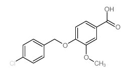 4-(4-CHLORO-BENZYLOXY)-3-METHOXY-BENZOIC ACID结构式