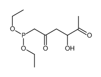 1-Diethoxyphosphinyl-4-hydroxy-2,5-hexanedione结构式