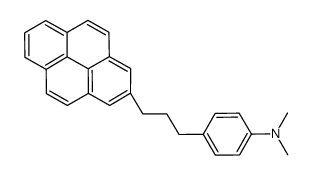 N,N-dimethyl-4-(3-pyren-2-ylpropyl)aniline Structure