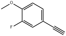 4-ETHYNYL-2-FLUORO-1-METHOXY-BENZENE Structure