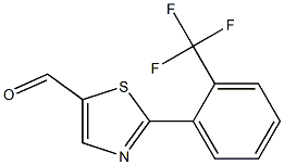 5-Thiazolecarboxaldehyde, 2-[2-(trifluoromethyl)phenyl]- Structure