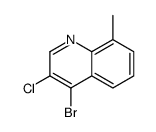 4-bromo-3-chloro-8-methylquinoline structure