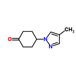 4-(4-Methyl-1H-pyrazol-1-yl)cyclohexanone结构式