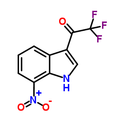 2,2,2-Trifluoro-1-(7-nitro-1H-indol-3-yl)ethanone结构式