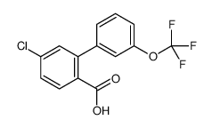 4-chloro-2-[3-(trifluoromethoxy)phenyl]benzoic acid结构式