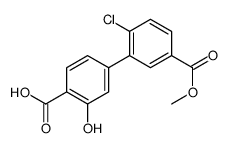 4-(2-chloro-5-methoxycarbonylphenyl)-2-hydroxybenzoic acid结构式