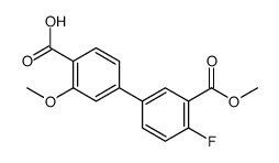 4-(4-fluoro-3-methoxycarbonylphenyl)-2-methoxybenzoic acid结构式