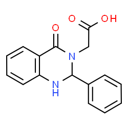 (4-Oxo-2-phenyl-1,4-dihydro-2H-quinazolin-3-yl)-acetic acid结构式