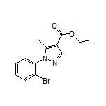 Ethyl 1-(2-Bromophenyl)-5-methyl-1H-pyrazole-4-carboxylate Structure