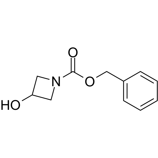 1-苄氧羰基-3-羟基氮杂环丁烷结构式