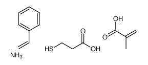 azanium,2-methylprop-2-enoic acid,styrene,3-sulfanylpropanoate结构式