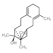 (3E,7E,11S,12R)-4,8,12,15,15-pentamethylbicyclo[9.3.1]pentadeca-3,7-dien-12-ol结构式