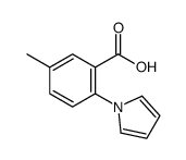 5-methyl-2-pyrrol-1-ylbenzoic acid结构式