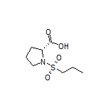 N-(丙基磺酰基)-D-脯氨酸结构式