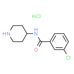 3-Chloro-N-(piperidin-4-yl)benzamide hydrochloride structure