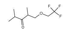 1-(2,2,2-trifluoroethoxy)-2,4-dimethyl-3-pentanon Structure