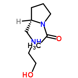 1-[(2S)-2-{[(2-Hydroxyethyl)amino]methyl}-1-pyrrolidinyl]ethanone Structure