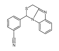 3-(1,3-dihydro-[1,3]thiazolo[3,4-a]benzimidazol-1-yl)benzonitrile Structure