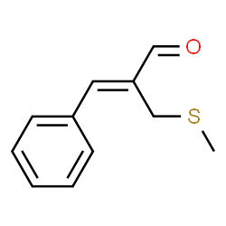 2-Propenal, 2-[(methylthio)methyl]-3-phenyl-, (2Z)- Structure