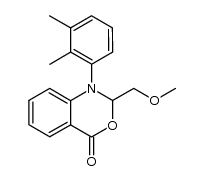 1-(1',2'-dimethyl-phenyl)-2-methoxymethyl-1,2-dihydro-3,1-benzoxazin-4-one结构式