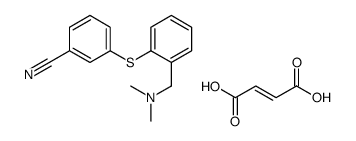 (E)-but-2-enedioic acid,3-[2-[(dimethylamino)methyl]phenyl]sulfanylbenzonitrile结构式