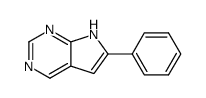 2-Phenyl<1H>pyrrolo<2,3-d>pyrimidine Structure