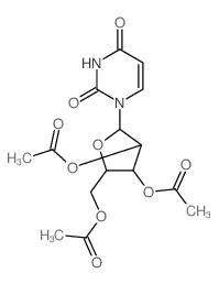 2,4(1H,3H)-Pyrimidinedione,1-(2,3,5-tri-O-acetyl-b-D-arabinofuranosyl)-结构式