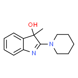 3-Methyl-2-piperidino-3H-indol-3-ol structure