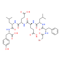 N-bromoacetyl-phenylalanyl-leucyl-glutamyl-glutamyl-leucyl-tyrosine picture