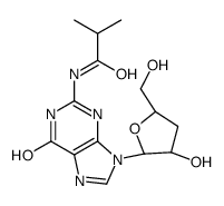 N-[9-[(2R,3R,5S)-3-hydroxy-5-(hydroxymethyl)oxolan-2-yl]-6-oxo-3H-purin-2-yl]-2-methylpropanamide Structure