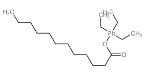 Dodecanoic acid,triethylplumbyl ester结构式