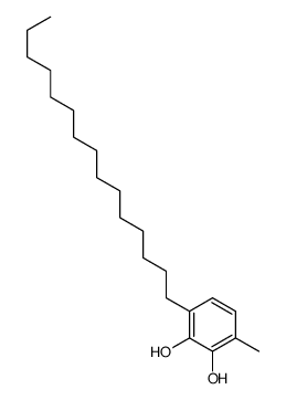 3-methyl-6-pentadecylbenzene-1,2-diol Structure