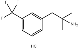 2-甲基-1-(3-(三氟甲基)苯基)丙-2-胺盐酸盐结构式