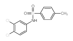 Benzenesulfonamide,N-(3,4-dichlorophenyl)-4-methyl- structure