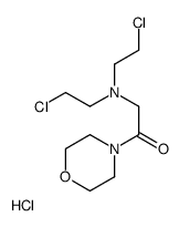 2-[bis(2-chloroethyl)amino]-1-morpholin-4-ylethanone,hydrochloride结构式