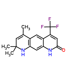 6,8,8-Trimethyl-4-(trifluoromethyl)-8,9-dihydropyrido[3,2-g]quinolin-2(1H)-one Structure