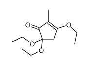 3,5,5-triethoxy-2-methylcyclopent-2-en-1-one Structure